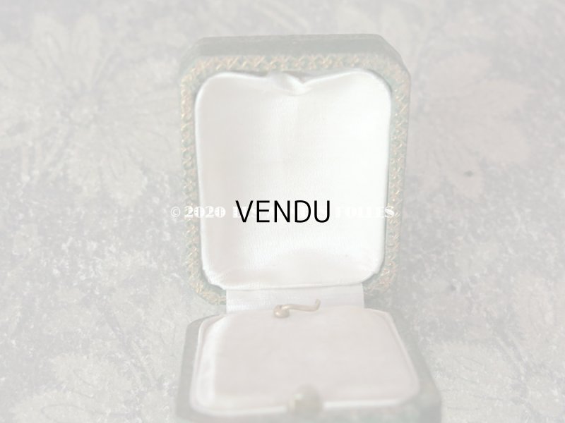 画像9: アンティーク ペンダント用 ジュエリーボックス 金彩入り グリーン 