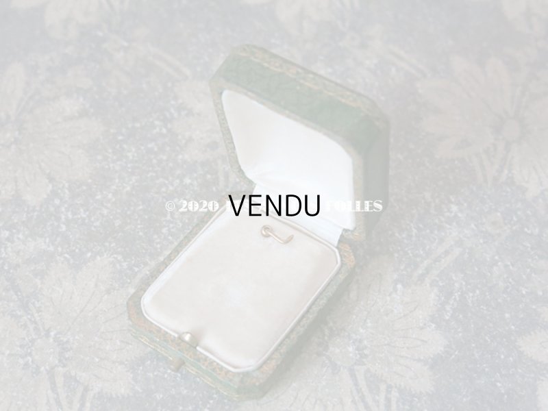 画像6: アンティーク ペンダント用 ジュエリーボックス 金彩入り グリーン 