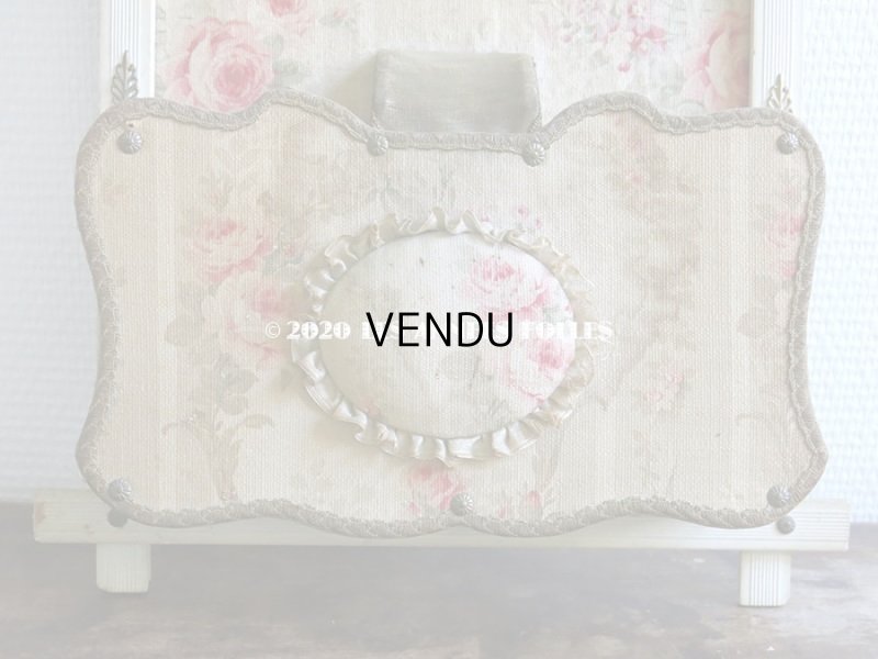 画像5: 1900年代 アンティーク カルトナージュのラック 薔薇模様