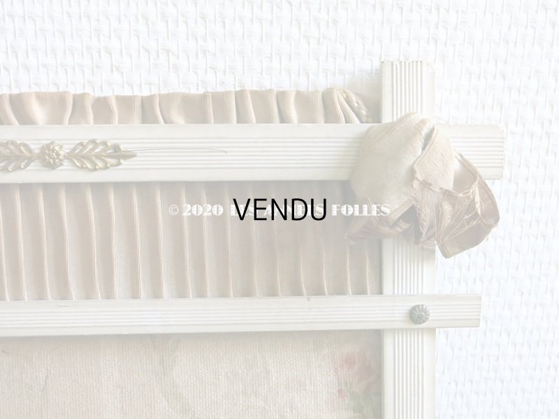 画像8: 1900年代 アンティーク カルトナージュのラック 薔薇模様