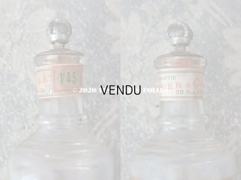 画像10: 19世紀末 アンティーク 王冠の栓 パフュームボトル - ROGER&GALLET PARIS - 