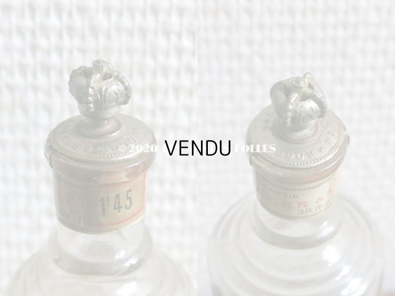 画像4: 19世紀末 アンティーク 王冠の栓 パフュームボトル - ROGER&GALLET PARIS - 