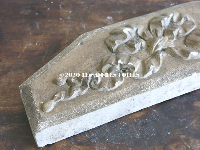 画像5: 1900年代 アンティーク  リボンのモチーフ 石膏のオーナメント