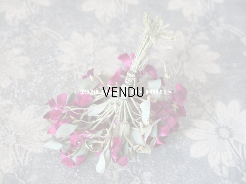 画像11: アンティーク 菫の花冠 & ブーケのセット シルク製ベルベット