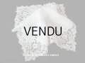 アンティーク 薔薇模様 ポワンドガーズ & デュシェス 結婚式のハンカチ　【ポワン・ド・ガーズ】