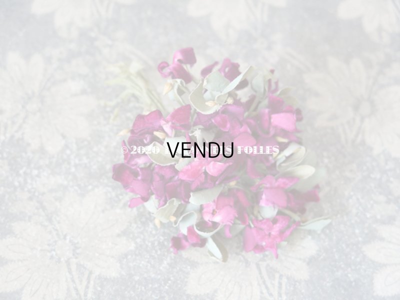 画像9: アンティーク 菫の花冠 & ブーケのセット シルク製ベルベット
