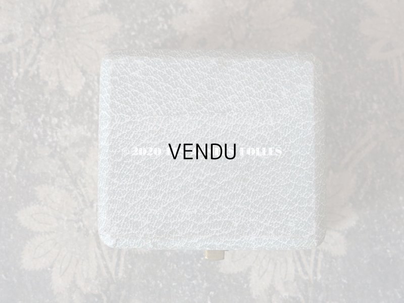 画像3: アンティーク ボタン用 ジュエリーボックス 金彩入り ライトグレー