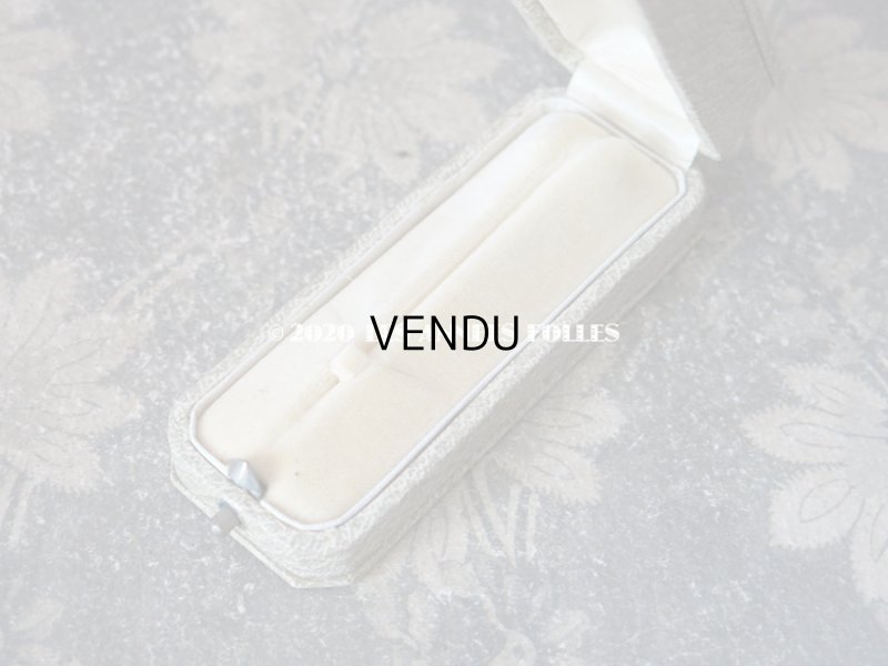 画像7: アンティーク　ブローチ用 ジュエリーボックス 金彩入り ライトグレー