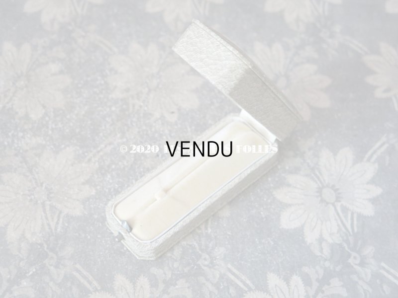 画像5: アンティーク　ブローチ用 ジュエリーボックス 金彩入り ライトグレー