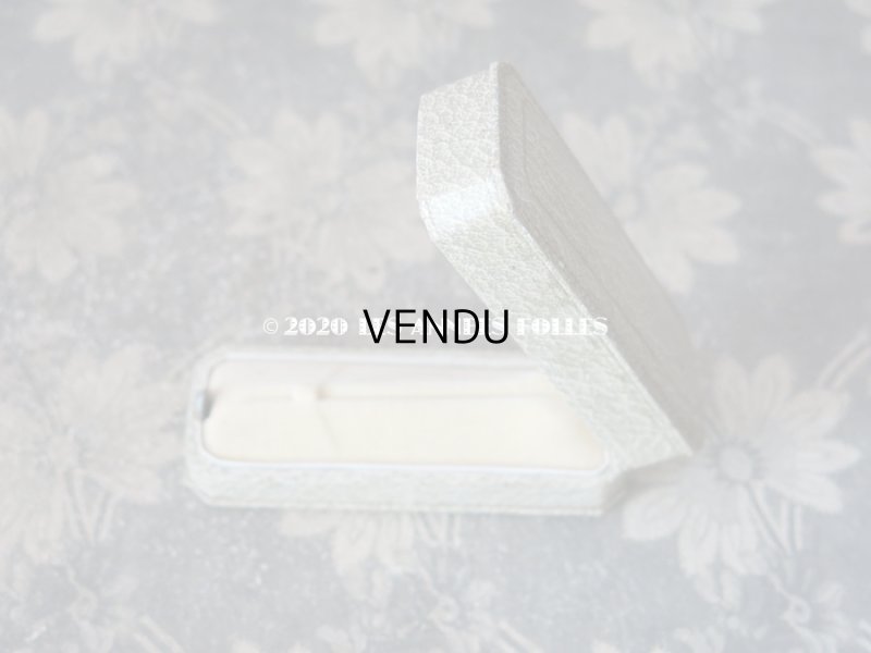 画像6: アンティーク　ブローチ用 ジュエリーボックス 金彩入り ライトグレー