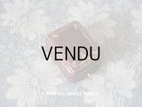 アンティーク ペンダントップ用 ジュエリーボックス 金彩入り ダークレッド 