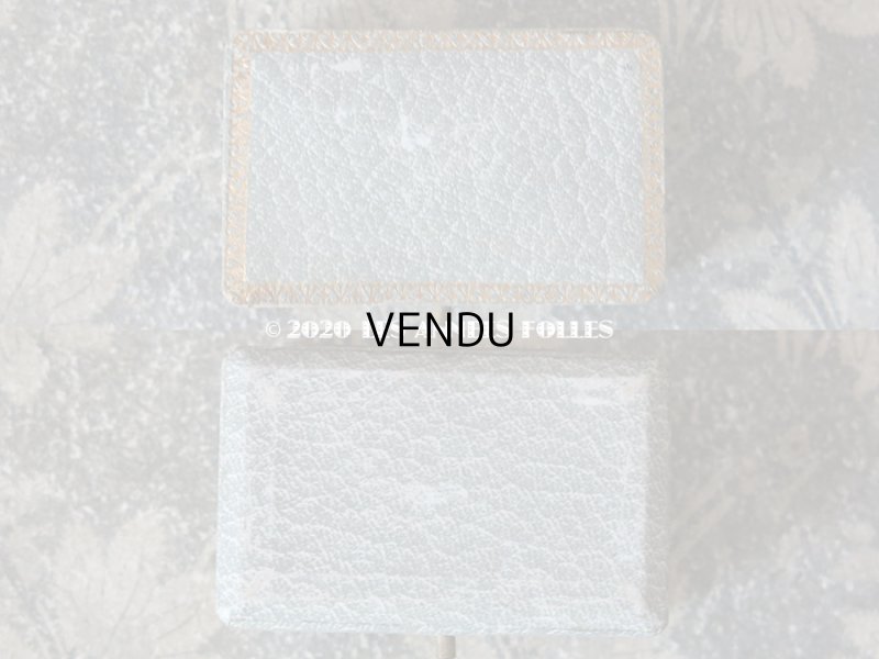 画像3: アンティーク　ブローチ用 ジュエリーボックス 金彩入り ライトグレー