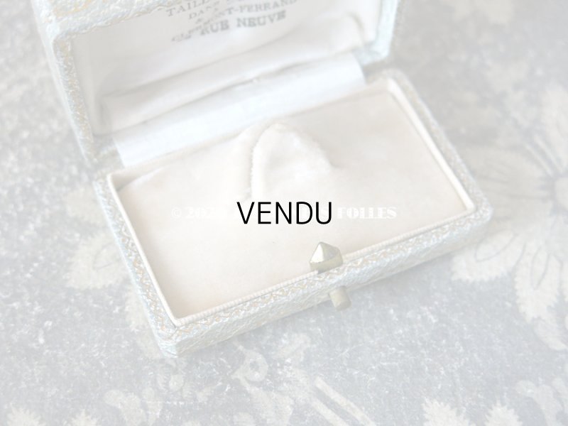 画像7: アンティーク　ブローチ用 ジュエリーボックス 金彩入り ライトグレー