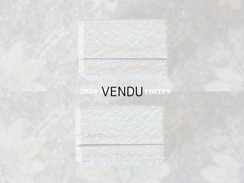 画像5: アンティーク　ブローチ用 ジュエリーボックス 金彩入り ライトグレー