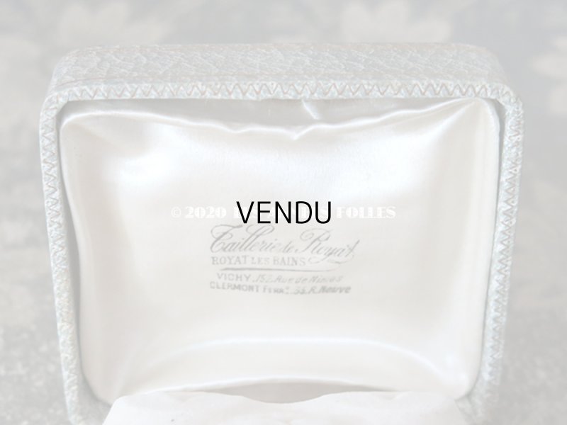 画像9: アンティーク ボタン用 ジュエリーボックス 金彩入り ライトグレー