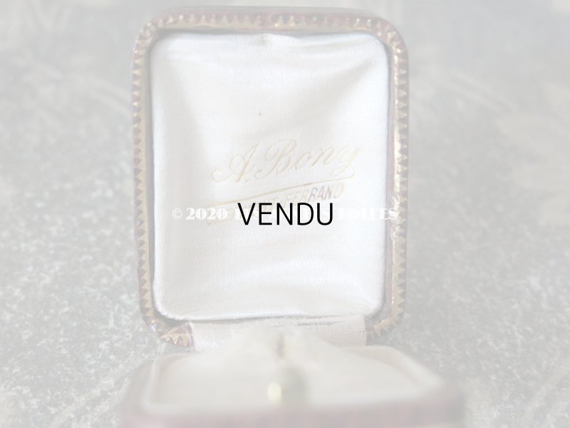 画像8: アンティーク ペンダントップ用 ジュエリーボックス 金彩入り ダークレッド 