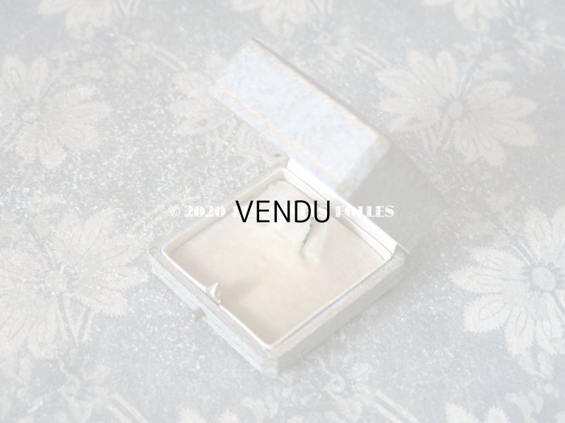 画像6: アンティーク　ブローチ用 ジュエリーボックス 金彩入り ライトグレー