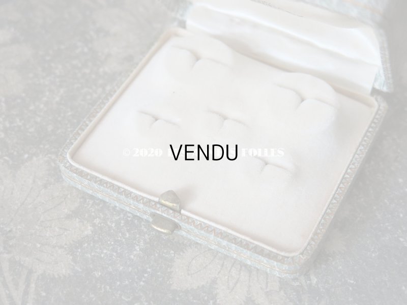 画像8: アンティーク ボタン用 ジュエリーボックス 金彩入り ライトグレー