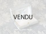 アンティーク　ブローチ用 ジュエリーボックス 金彩入り ライトグレー