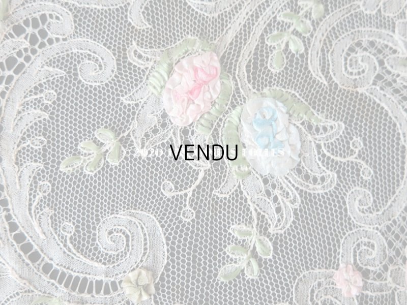 画像3: アンティーク ロココモチーフ付き オフホワイトのレース (M)
