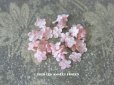 画像1: アンティーク 布花材料 ピンクの花びらのセット 茎なし　32ピースのセット (1)