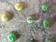 画像2: アンティーク ドール用 シルク製 くるみボタン 極小 5.5mm グリーン 11ピースのセット (2)