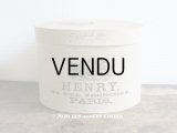 19世紀末 アンティーク ハットボックス - HENRY PARIS  -