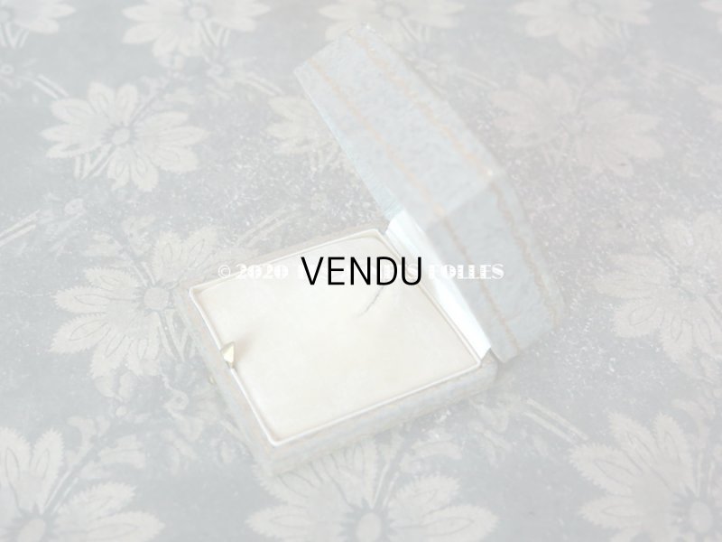 画像7: アンティーク　ブローチ用 ジュエリーボックス 金彩入り ライトグレー