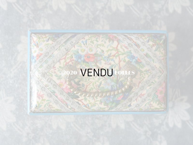 画像7: 19世紀 アンティーク ナポレオン3世時代 お菓子箱  脚付き 薔薇 & 菫  ドラジェ & チョコレート 