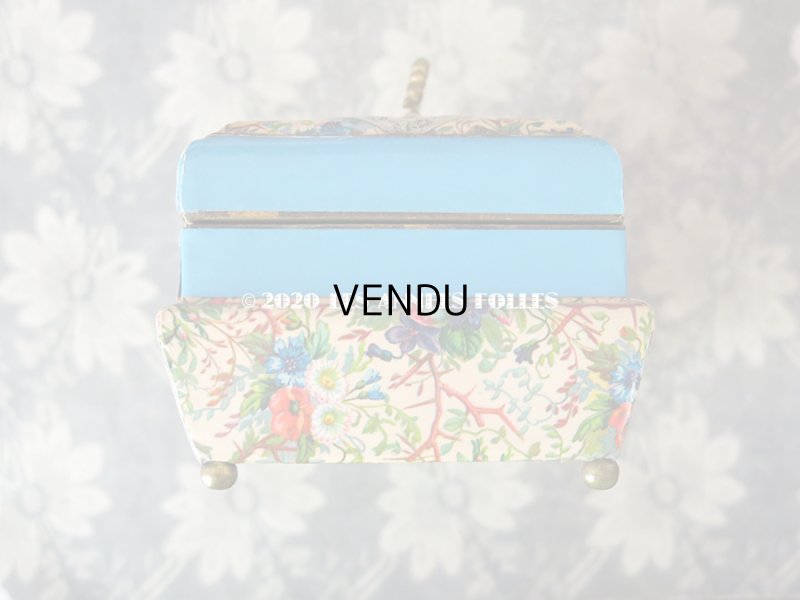 画像11: 19世紀 アンティーク ナポレオン3世時代 お菓子箱  脚付き 薔薇 & 菫  ドラジェ & チョコレート 