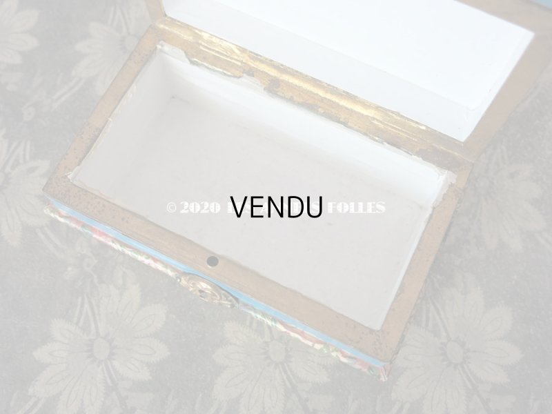 画像5: 19世紀 アンティーク ナポレオン3世時代 お菓子箱  脚付き 薔薇 & 菫  ドラジェ & チョコレート 