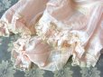 画像5: 1900年代 アンティーク  ドレスの裾 パウダーピンクのシルクサテン＆レース  1.3m 