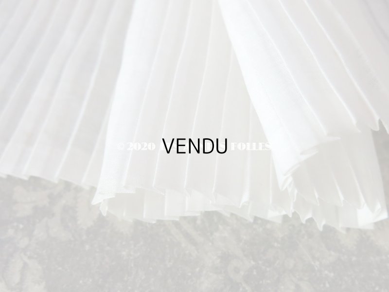 画像5: アンティーク 幅広 プリーツリボン オフホワイト 1.1m 9.5cm幅