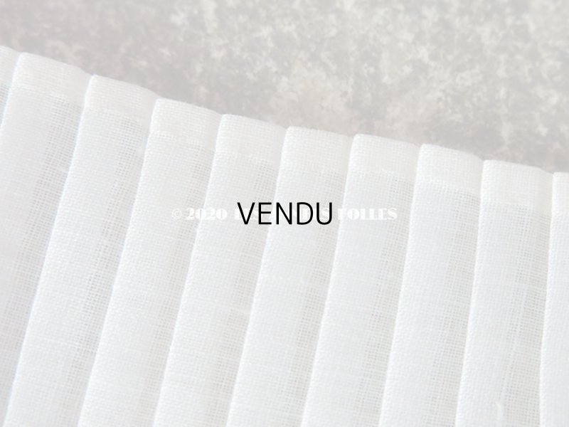 画像6: アンティーク 幅広 プリーツリボン オフホワイト 1.1m 9.5cm幅