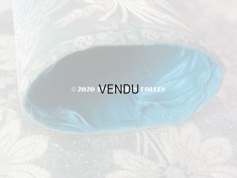 画像13: 19世紀初頭 アンティーク モノグラム入り ホワイトワークのボックス 筒型