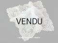 19世紀 アンティーク ポワンドガーズのレース  結婚式のハンカチ 王冠 & モノグラムの刺繍 【 ポワン・ド・ガーズ 】