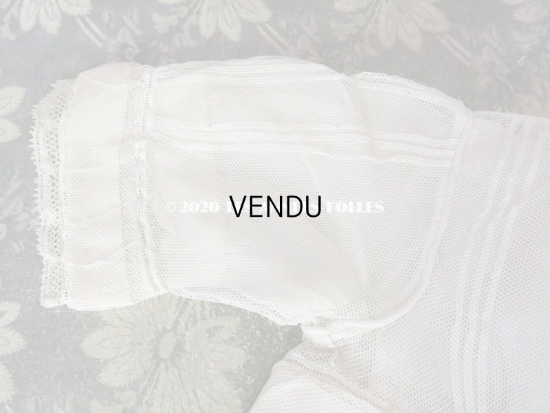 画像14: 1900年代 アンティーク ベビードレス 淡いピンクのリボン＆シルクの裏地付き 洗礼式のドレス