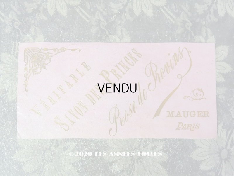 画像1: アンティーク 薔薇のソープラベル VERITABLE SAVONS DE PRINCES ROSE DE PROVINS - MAUGER  PARIS -