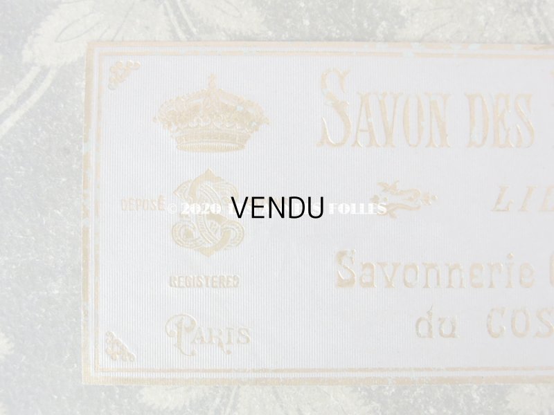 画像2: アンティーク ライラックのソープラベル SAVON DES PRINCESSES LILAS - COSMYDOR PARIS -