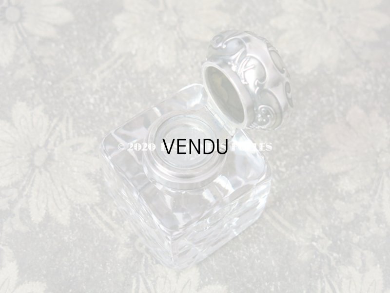 画像7: アンティーク 鈴蘭のインク入れ シルバー & クリスタル製   CHARLES MURAT