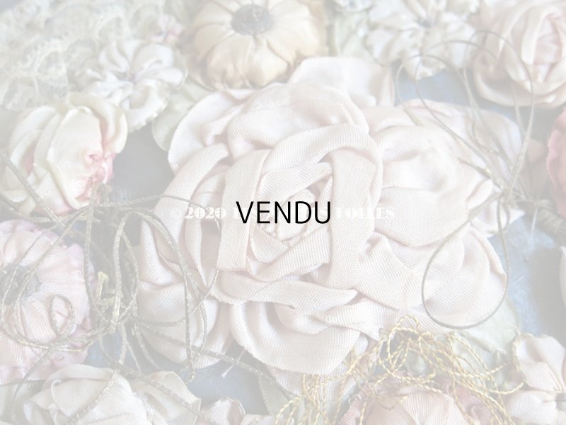 画像4: 1900年代 アンティーク 大きなカルトナージュボックス ロココトリム&レースの装飾