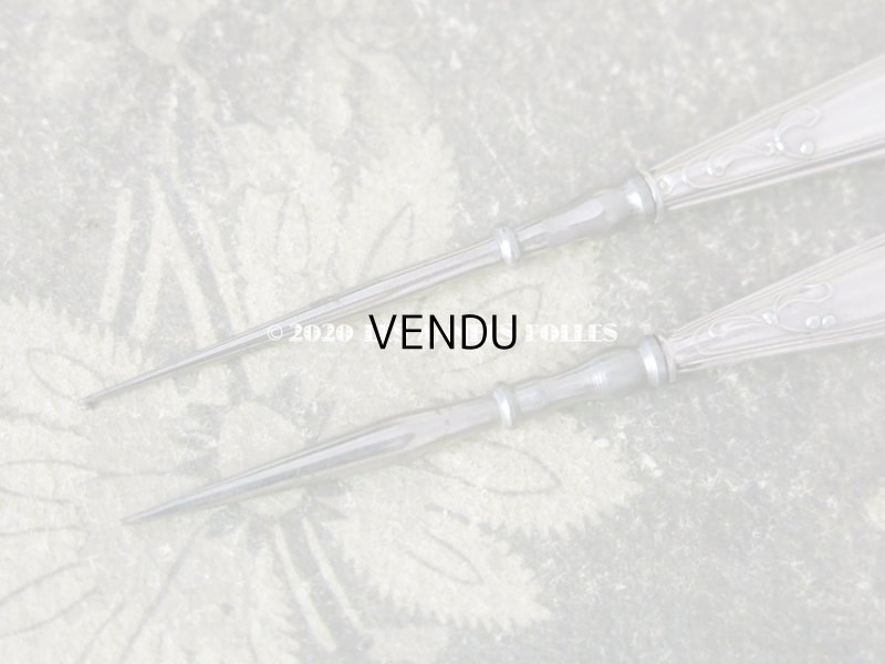 画像5: 1900年代 アンティーク シルバー製 ヤドリギの裁縫道具セット