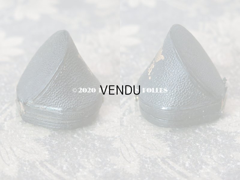 画像4: 19世紀 アンティーク 本革製 ジュエリーボックス 王冠の紋章入り リングボックス