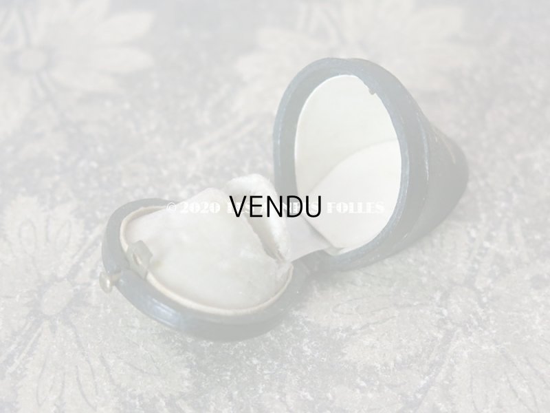 画像5: 19世紀 アンティーク 本革製 ジュエリーボックス 王冠の紋章入り リングボックス