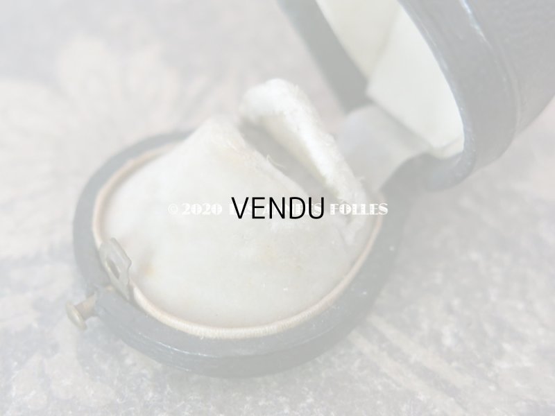 画像7: 19世紀 アンティーク 本革製 ジュエリーボックス 王冠の紋章入り リングボックス