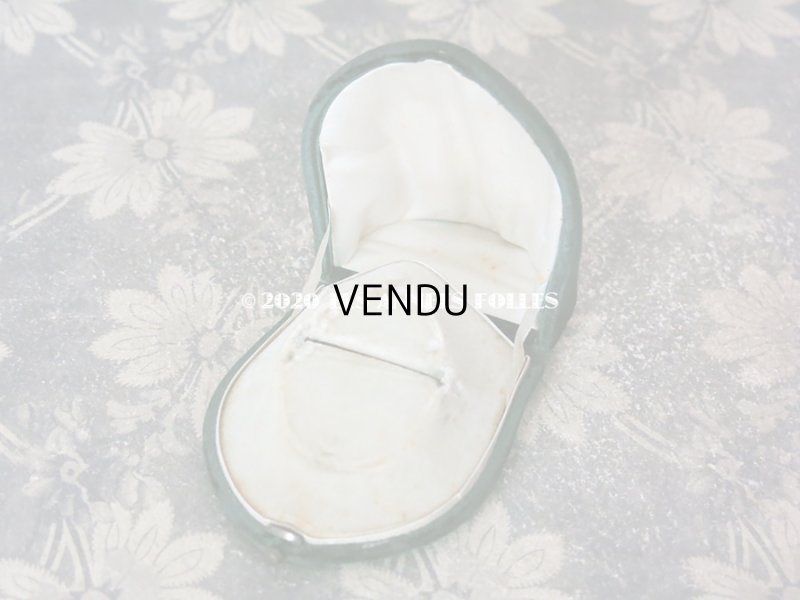 画像8: 19世紀 アンティーク ベルベット製 ジュエリーボックス 王冠の紋章入り ブローチ用