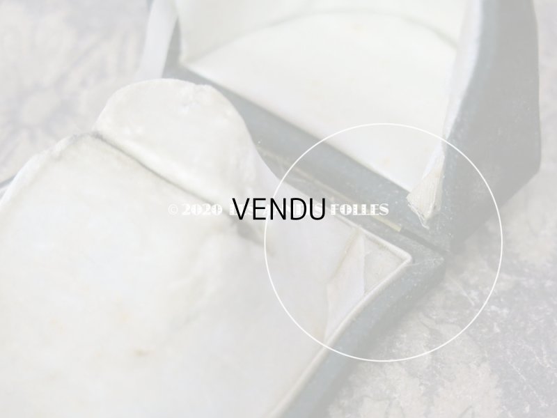 画像11: 19世紀 アンティーク ベルベット製 ジュエリーボックス 王冠の紋章入り ブローチ用