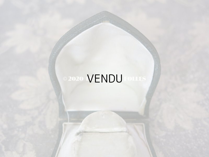 画像7: 19世紀 アンティーク 本革製 ジュエリーボックス ブローチ用 黒