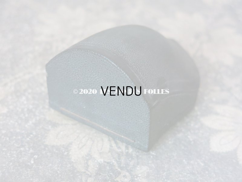 画像12: 19世紀 アンティーク 本革製 ジュエリーボックス ブローチ用 黒