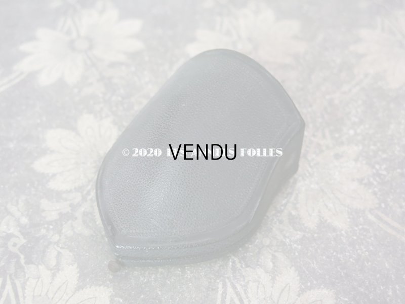 画像3: 19世紀 アンティーク 本革製 ジュエリーボックス ブローチ用 黒